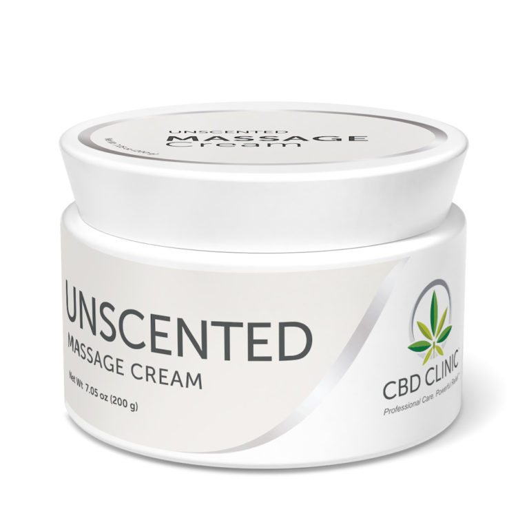 UNSCENTED: Massage Cream - 44g Jar (1.55oz) - CBD CLINIC™